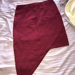 Charlotte Russe a-symmetrical bodycon skirt